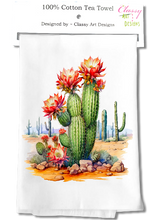 Load image into Gallery viewer, Cactus Floral Dish Towel

