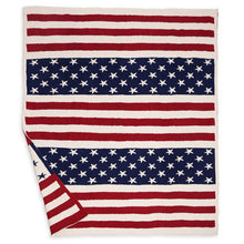 Load image into Gallery viewer, American Flag Luxury Throw Blanket
