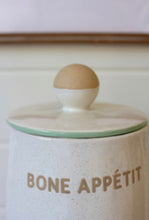 Load image into Gallery viewer, Bone Appetit Ceramic Dog Treat Canister

