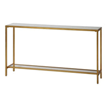 Load image into Gallery viewer, Gold Console Table
