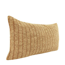 Load image into Gallery viewer, Honey Hand Knitted 26" x 14" Pillow
