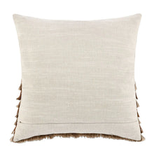 Load image into Gallery viewer, Jute &amp; Leather Chestnut 20" Pillow
