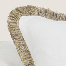 Load image into Gallery viewer, Cara Fringe Cotton &amp; Linen 24" Pillow

