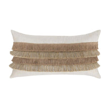 Load image into Gallery viewer, Jute Fringe 14" x 26" Pillow
