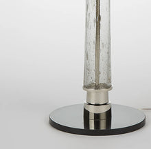 Load image into Gallery viewer, Hudson Nickel &amp; Seeded Glass Lamp Collection
